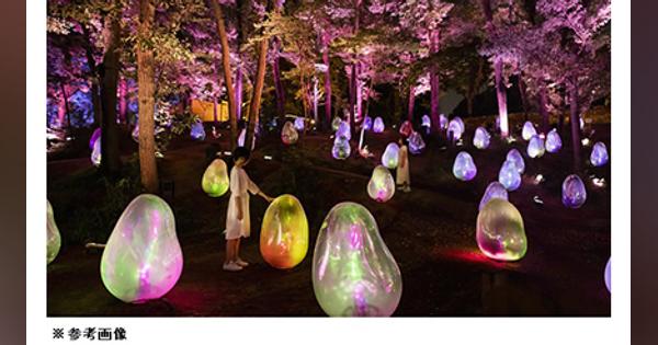 常設展「チームラボ ボタニカルガーデン 大阪」今夏オープン！ 長居植物園の夜を彩る