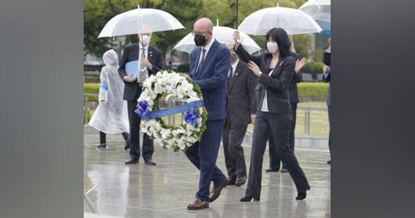 ＥＵ大統領が広島訪問、世界の安保「危機にある」と警鐘