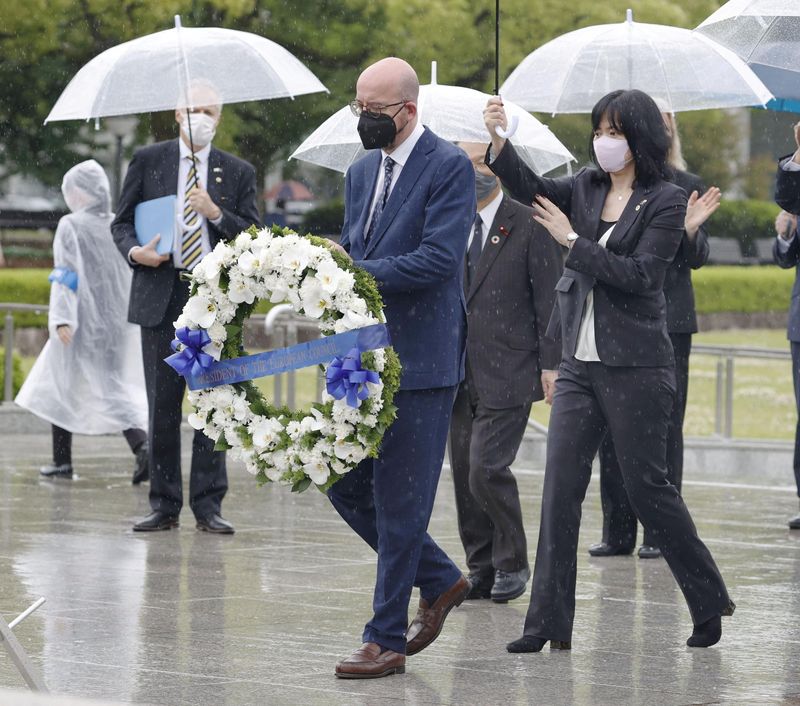 ＥＵ大統領が広島訪問、世界の安保「危機にある」と警鐘