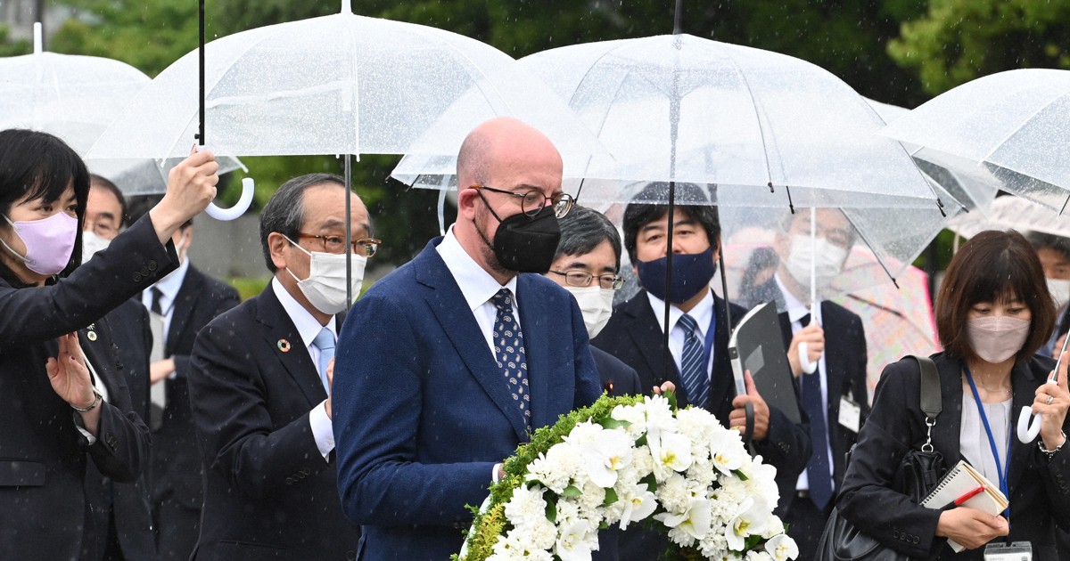 EU大統領が広島訪問　ロシアの核兵器使用言及に「許しがたい」