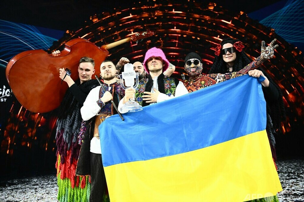 ユーロビジョン、ウクライナ代表が優勝 ゼレンスキー大統領が祝意