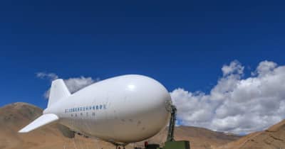 中国、大気観測で世界記録　チョモランマから観測気球