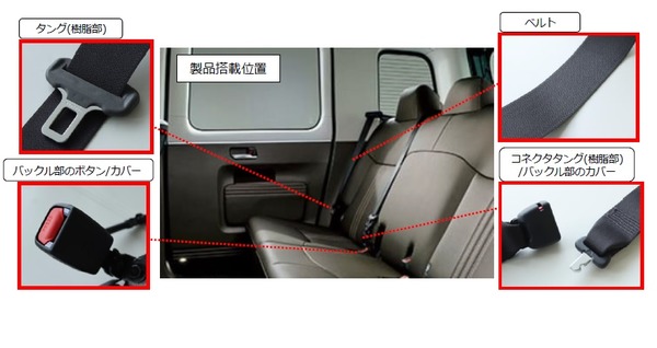 東海理化、世界初の抗菌仕様シートベルトを開発トヨタ ジャパンタクシーに搭載