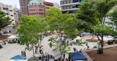 魚の町公園に雑貨や軽食など出店　“緑豊か”市民らが満喫　長崎でオープンイベント
