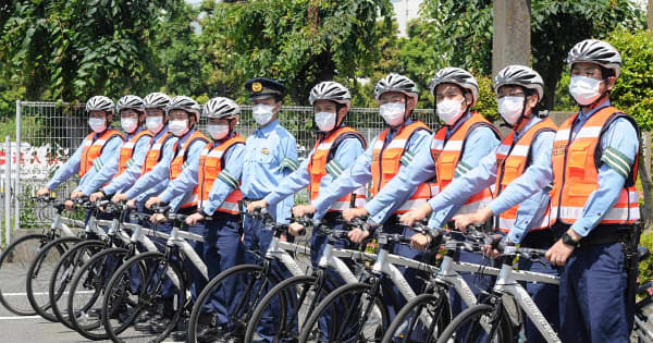 自転車事故が神奈川最多　平塚署「サイクルポリス」が注意喚起