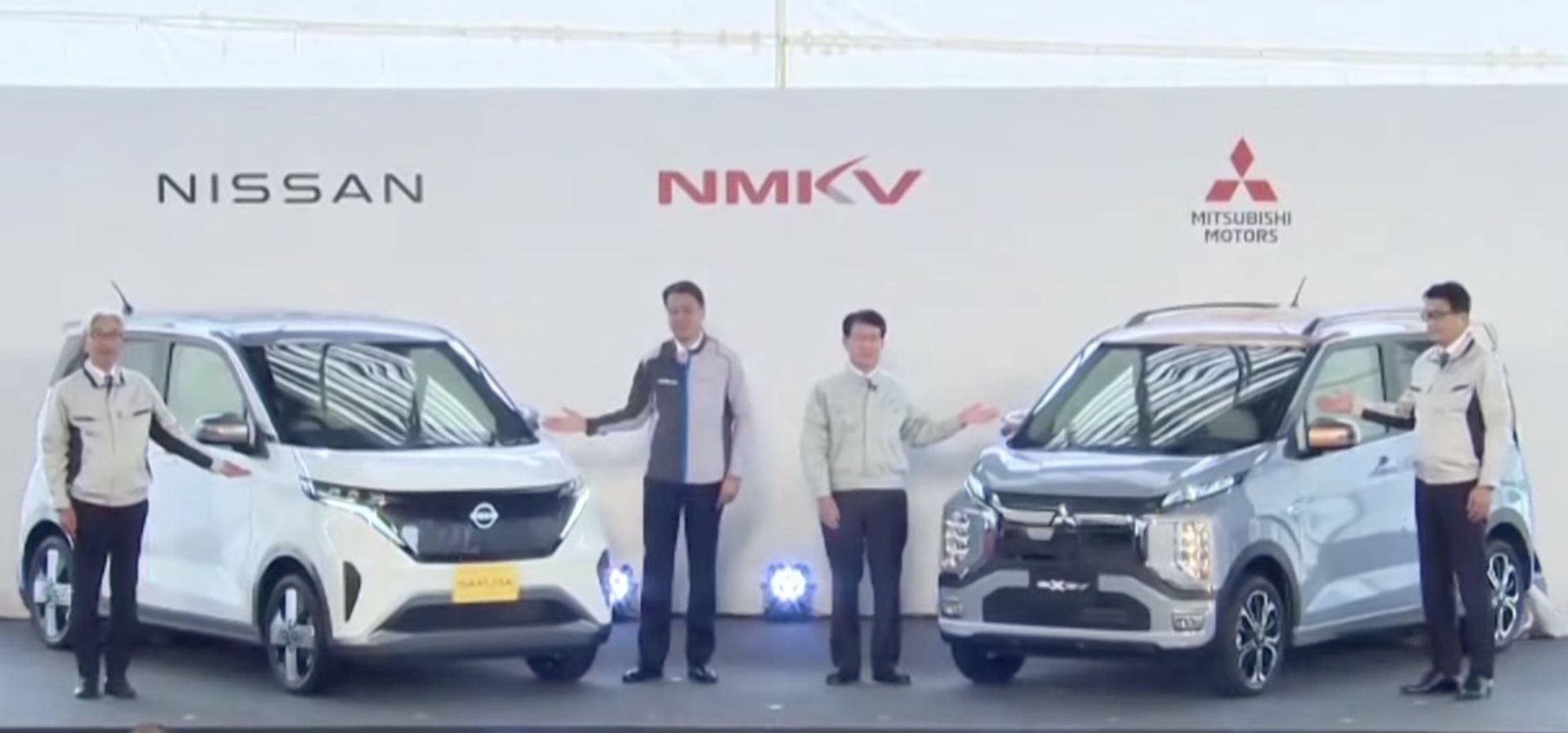 日産と三菱、軽EV「SAKURA」「ekクロスEV」発表　価格は180万円台から