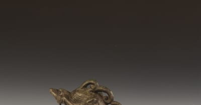 金代の「銅坐竜」が博物館グッズに　黒竜江省
