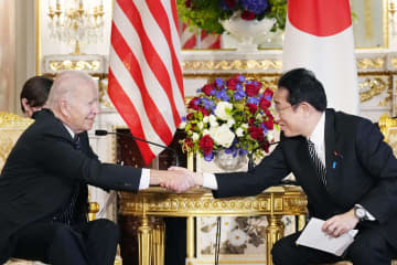 大統領「日本防衛に全面関与」　日米首脳会談、核抑止強化へ