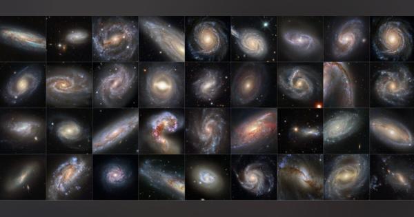 渦巻銀河の多様性。ハッブル宇宙望遠鏡が撮影してきた36個の銀河たち