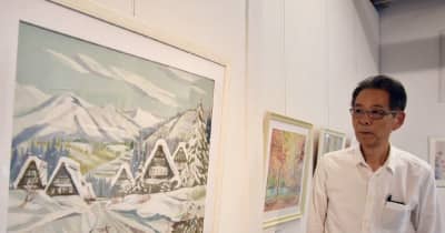 故藤森ツネさんの阿波和紙ちぎり絵展、吉野川市で6月12日まで　18年間にわたって手掛けた作品