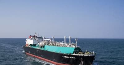 川崎汽船／ペトロナス向け新造LNG船「LAGENDA SURIA」竣工
