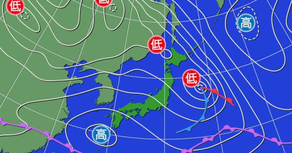 北海道太平洋側　土砂災害などに注意、警戒