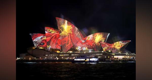 シドニー「光の祭典」復活　コロナ規制撤廃、3年ぶり
