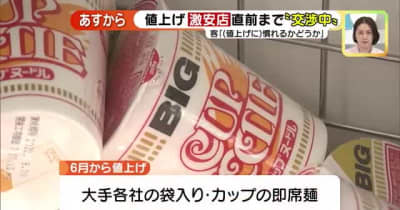 アイスクリームや即席めんも値上げへ　スーパーで値上げ予定の商品は「交渉中」のものも　名古屋
