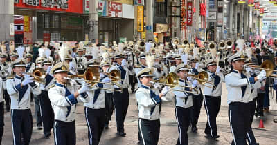 熊本県高校総合文化祭が開幕、熊本市でパレード　全部門開催は3年ぶり