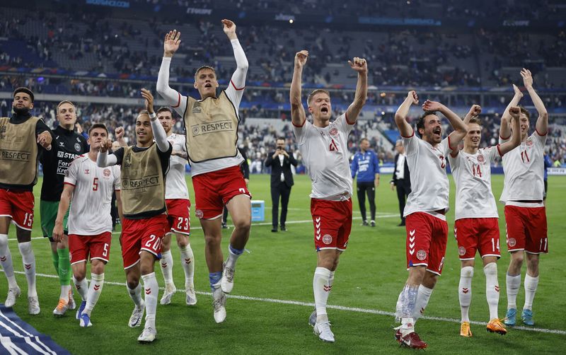 サッカー＝欧州ＮＬ、デンマークが前回王者フランスに逆転勝利