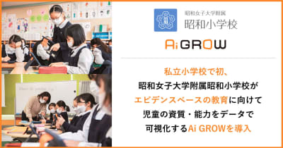 昭和女子大学附属昭和小学校、生徒の思考力・表現力・判断力などを可視化する「Ai GROW」を導入