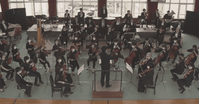 大阪交響楽団が神戸の小学校でオーケストラ公演