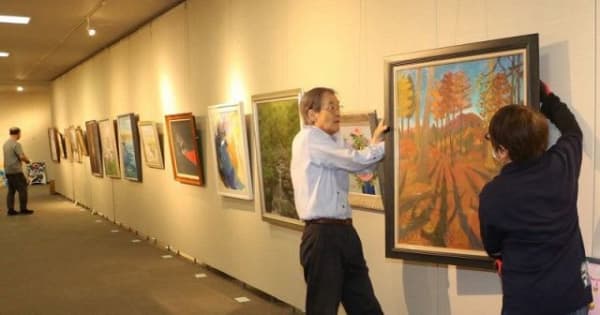 「県北美術展」津山で8日開幕　洋画や工芸、170人の力作展示