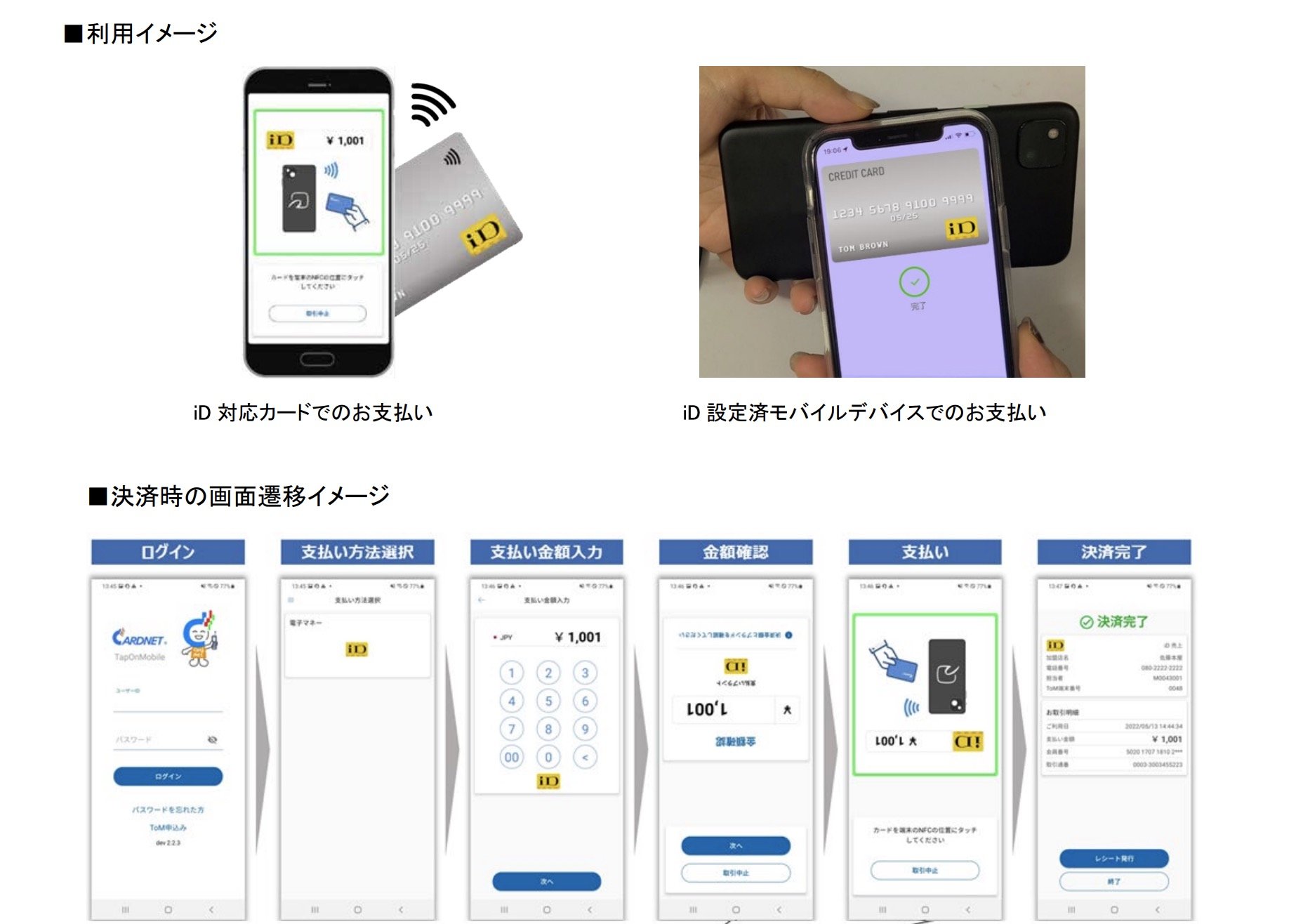 ドコモ、スマートフォンを電子マネー「iD」の決済端末に