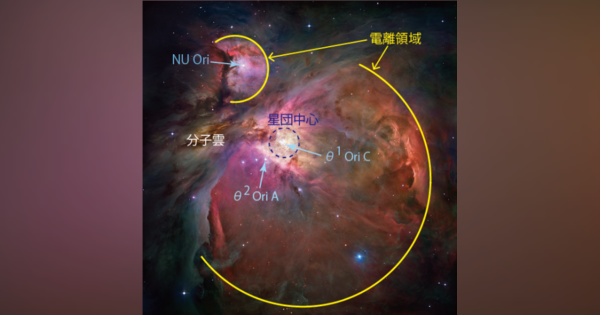 オリオン座大星雲内部の星団形成、シミュレーションで原因明らかに　東大ら