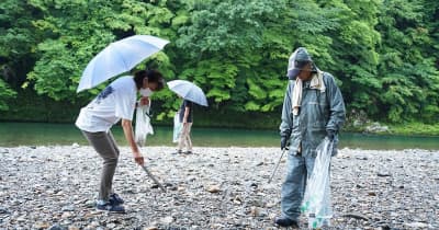 「BBQごみ、ハイシーズンは軽トラ3杯分」岐阜・板取川で清掃活動始まる