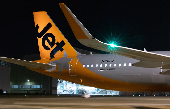 ジェットスター・ジャパン、A321LR初号機が成田到着　7月就航