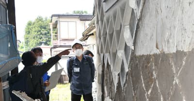 専門家が被害調査　歴史的建造物　旧安倍家住宅など　福島沖地震【奥州】