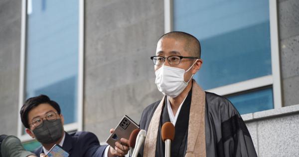 日本から盗難の仏像　対馬の住職、韓国の高裁に出廷　返還訴える
