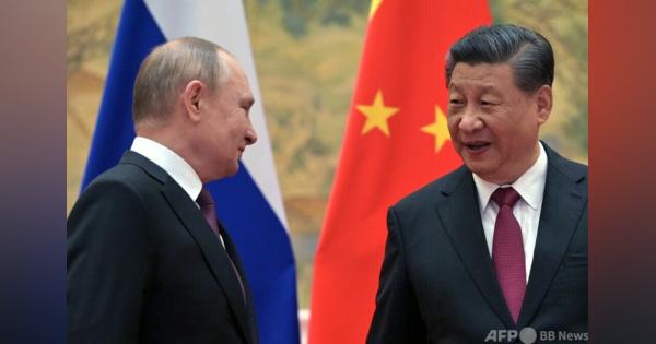 中国主席、「主権や安全保障」で支持継続 ロシア大統領と電話会談