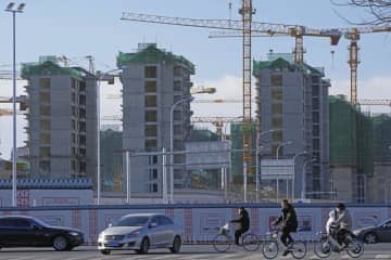 中国の住宅価格、43都市で下落　市況低迷続く、コロナ拡大が影響