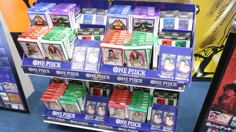 【おもちゃショー2022】バンダイブースには発売を控える『ONE PIECEカードゲーム』が展示
