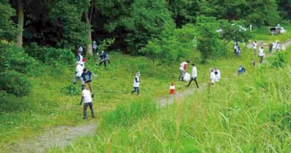 自然環境を整備 市民団体や地元企業らで　茅ヶ崎市