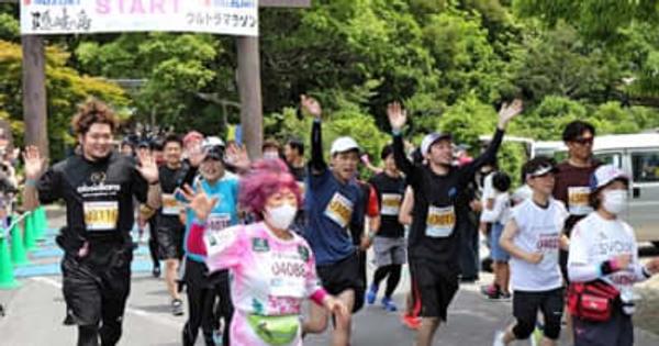 川内優輝さんも50キロ力走　3年ぶり、隠岐の島ウルトラマラソン