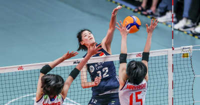 女子バレー、日本が中国に勝利　ネーションズリーグ