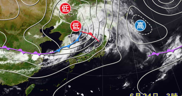 大気非常に不安定　北日本～西日本は土曜日にかけて大雨になる所も　土砂災害などに警戒・注意