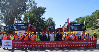 中国企業が請け負う国道補修プロジェクトが着工　マダガスカル