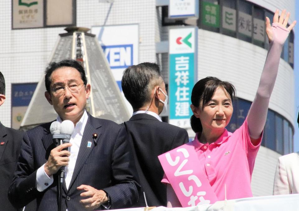生稲晃子　岸田首相が応援演説「私を超える素晴らしい聞く力」
