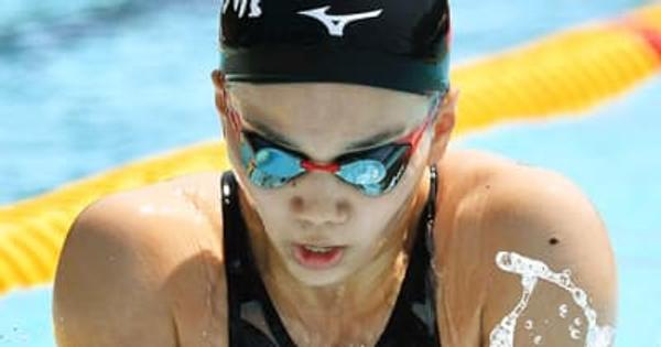 小原（日大山形）、大会新でV2　県高校総体・競泳女子400個メ