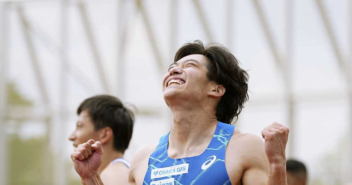 坂井、男子１００メートルで世界切符つかむ