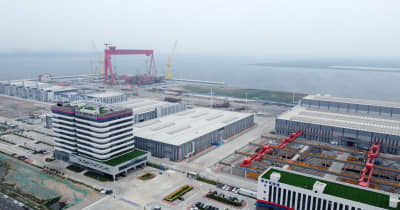 中国初の海洋石油・ガス生産設備のスマート製造基地が稼働