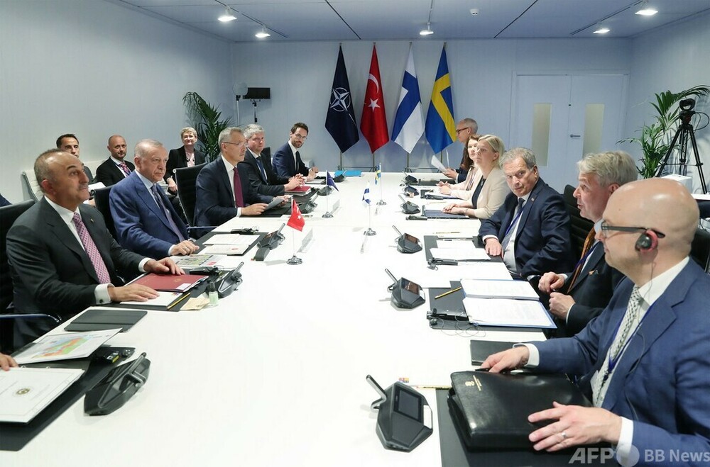 トルコ、北欧2国のNATO加盟申請を支持 フィンランド大統領