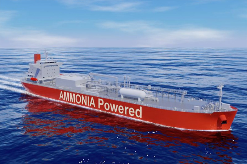 商船三井など26年運行目指す「アンモニア燃料の輸送船」の全容