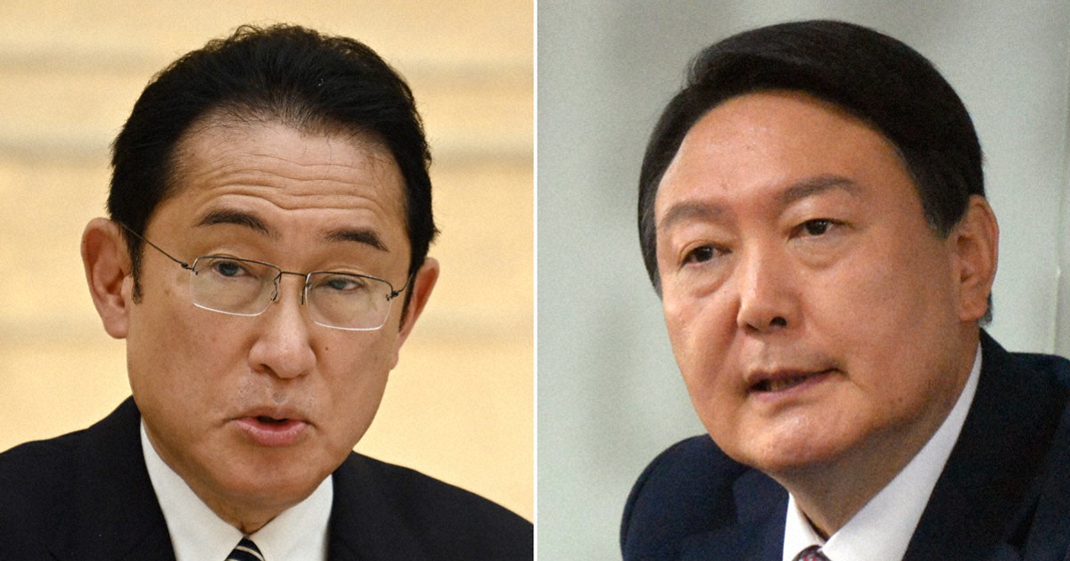 岸田首相と韓国大統領が数分間会話　尹錫悦氏就任後、初めて