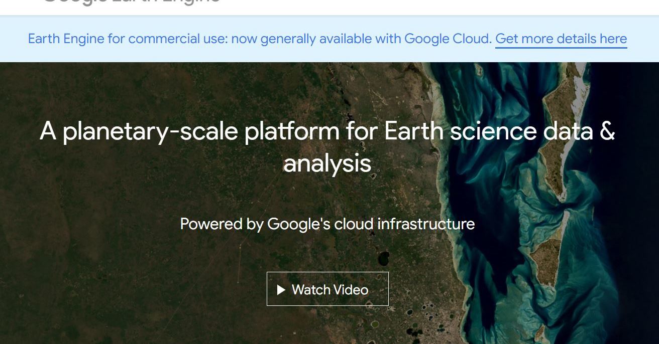 Google、地理空間分析プラットフォーム「Earth Engine」の政府や企業への有償提供開始