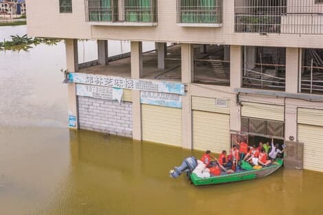 【写真】中国南部を襲った洪水──記録的「豪雨」で500万人が被災