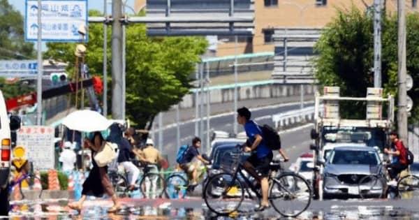 岡山県内3地点 6月史上最高気温　5地点で猛暑日
