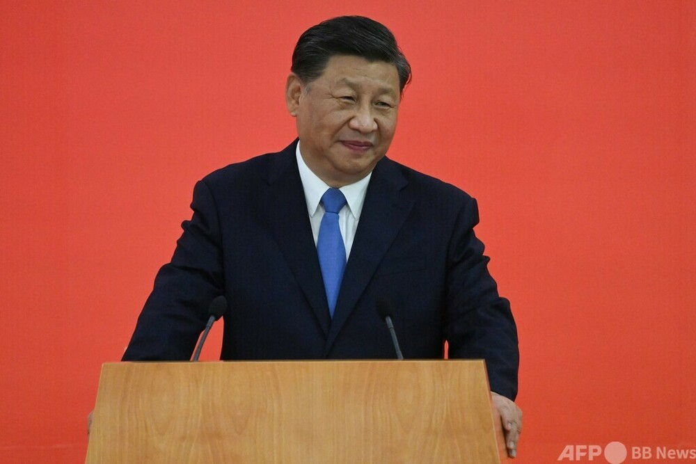 中国主席、香港到着 返還25周年式典に出席へ