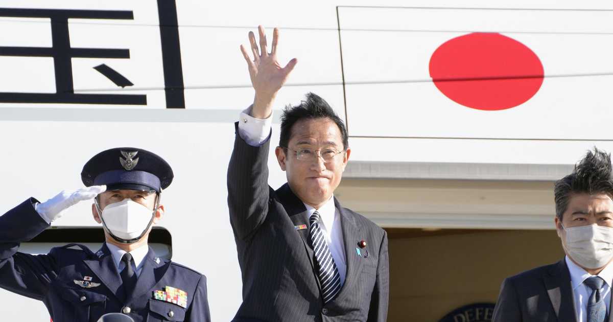 岸田首相、外遊終え羽田空港に到着