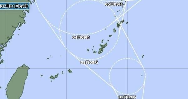 台風4号が発生　3日、沖縄本島に接近（1日午前11時30分更新）